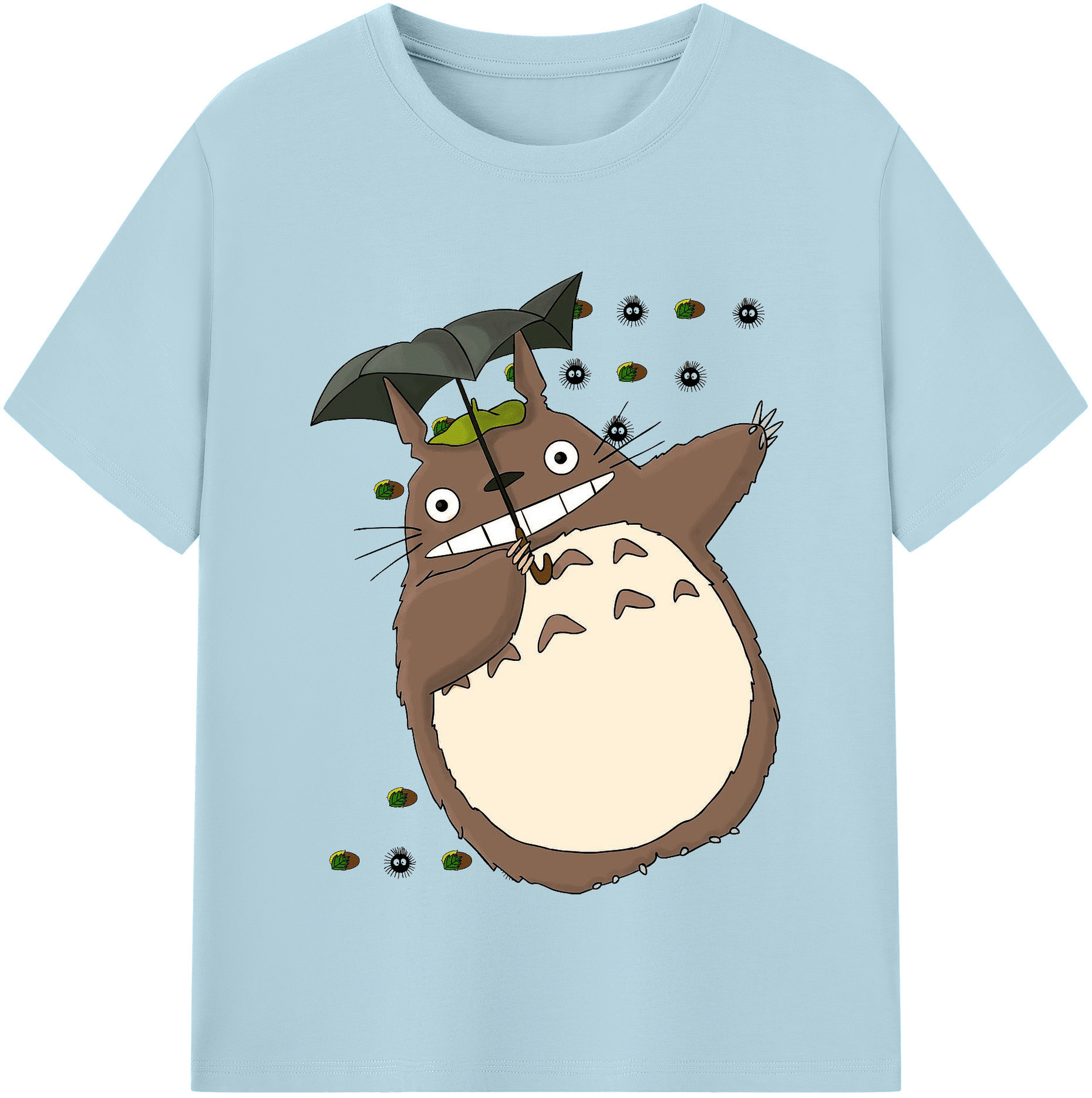 （画像用） となりのトトロ 草壁メイ 草壁サツキ My Neighbor Totoro Satsuki Kusakabe Mei Kusakabe 綿100％半袖Tシャツ（フロントプリント）